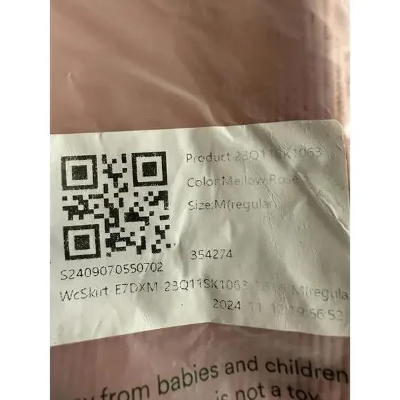 NWT Halara Ribbed High Waisted Bodycon Midi Casual Skirt Mellow Rose Medium - Picture 15 of 15